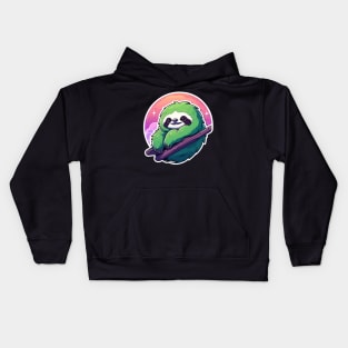 Sloth Illustration Kids Hoodie